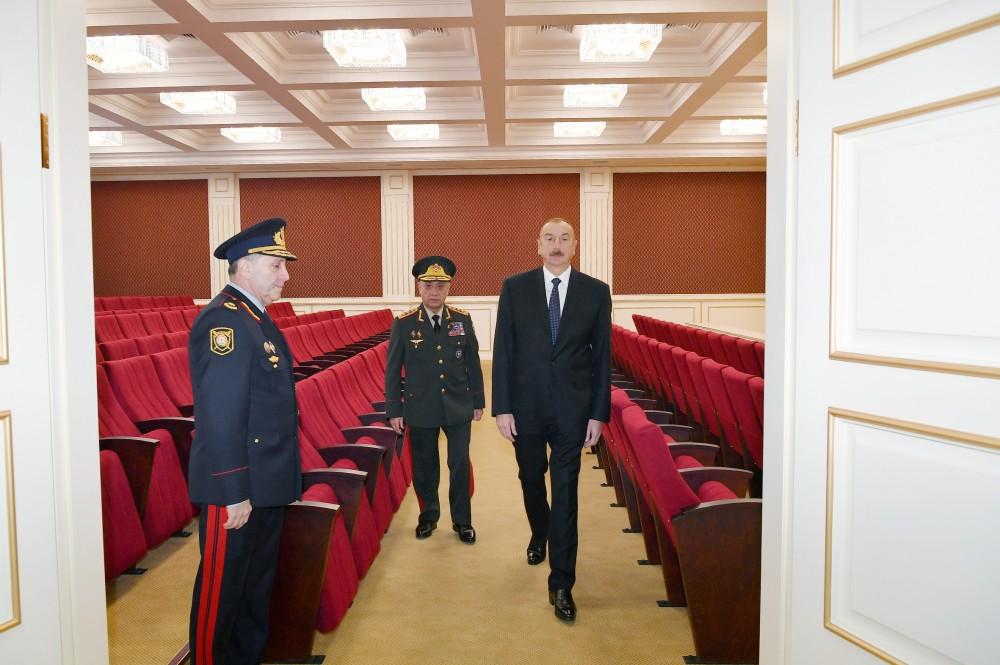 Президент Ильхам Алиев принял участие в открытии нового учебного здания Полицейской академии МВД (ФОТО)