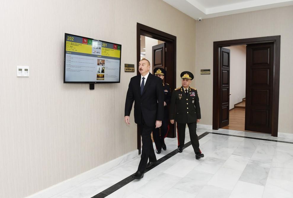 Президент Ильхам Алиев принял участие в открытии нового учебного здания Полицейской академии МВД (ФОТО)