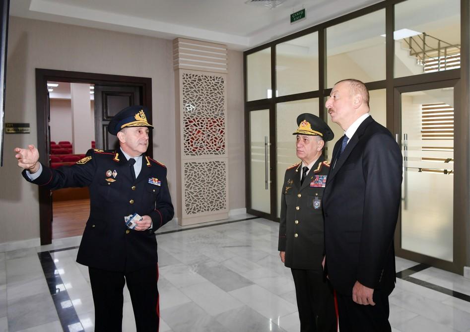 Президент Ильхам Алиев принял участие в открытии нового учебного здания Полицейской академии МВД (ФОТО)