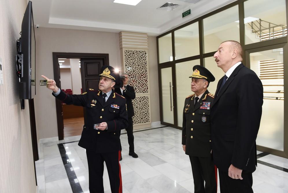 Президент Ильхам Алиев принял участие в открытии нового учебного здания Полицейской академии МВД (ФОТО)