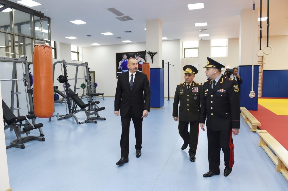 Президент Ильхам Алиев принял участие в открытии нового учебного здания Полицейской академии МВД (ФОТО)