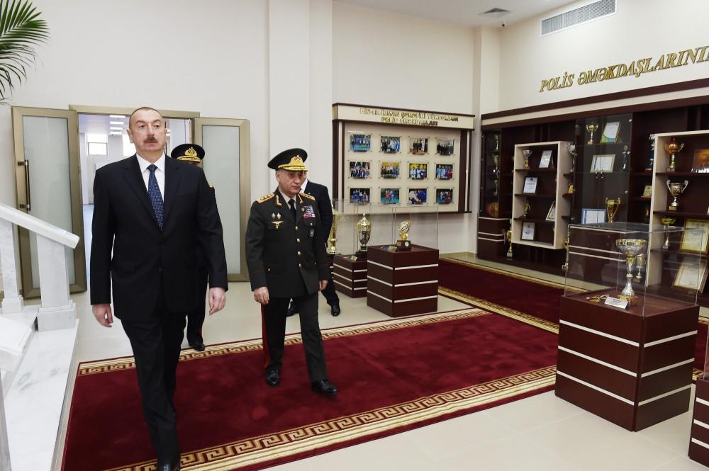 Президент Ильхам Алиев принял участие в открытии нового учебного здания Полицейской академии МВД (ФОТО)