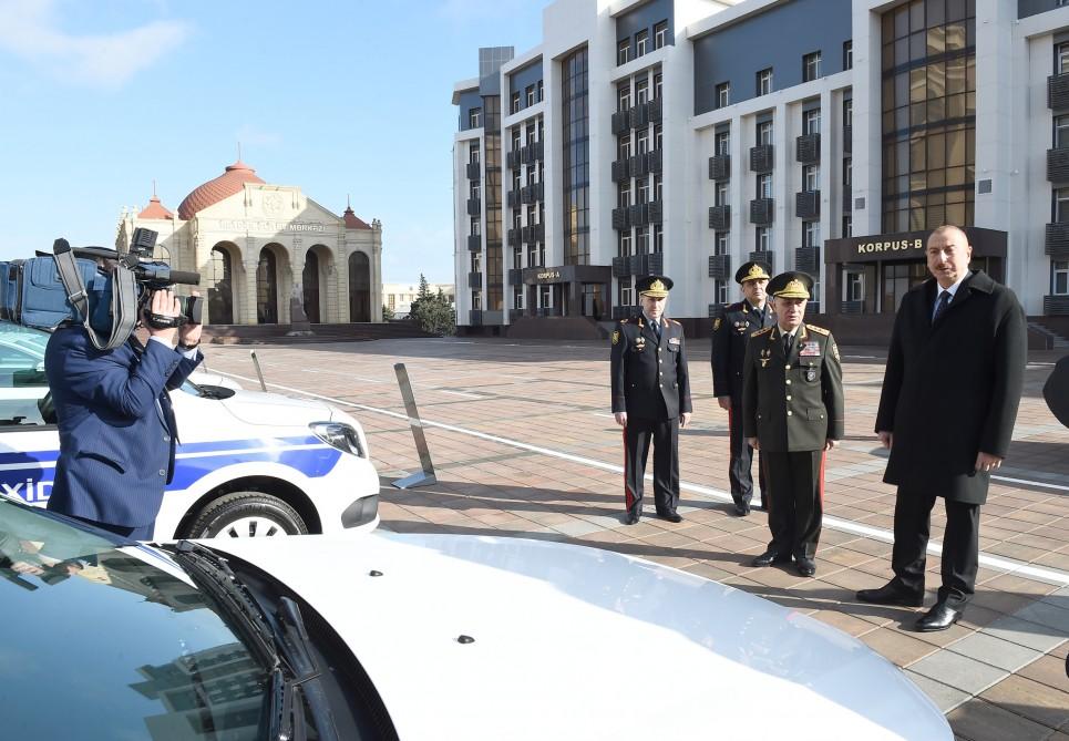 Президент Ильхам Алиев принял участие в открытии нового учебного здания Полицейской академии МВД (ФОТО)