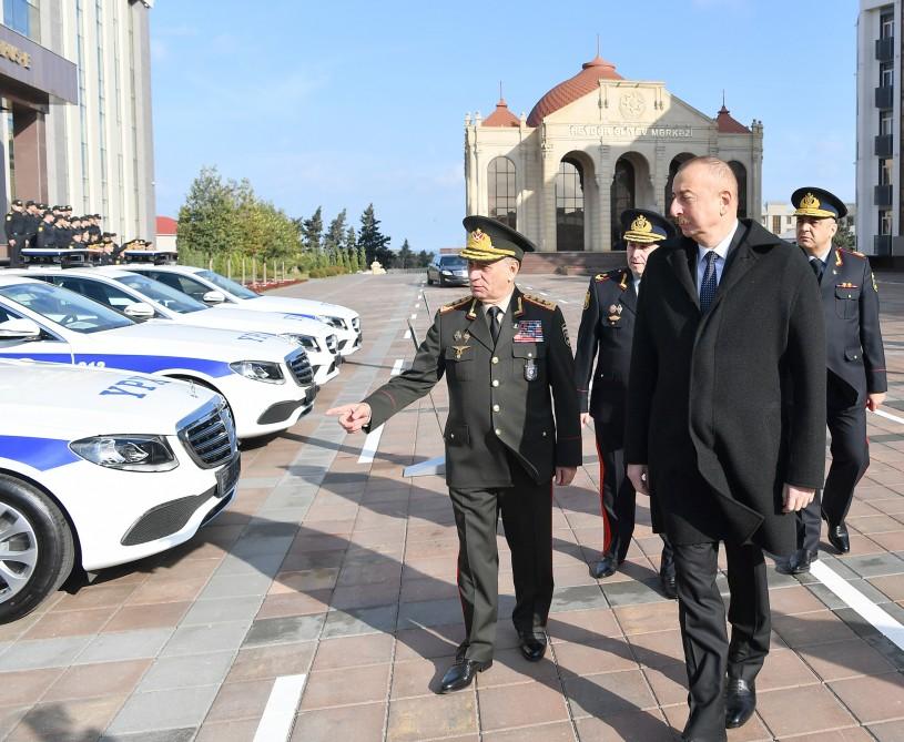 Президент Ильхам Алиев принял участие в открытии нового учебного здания Полицейской академии МВД (ФОТО)
