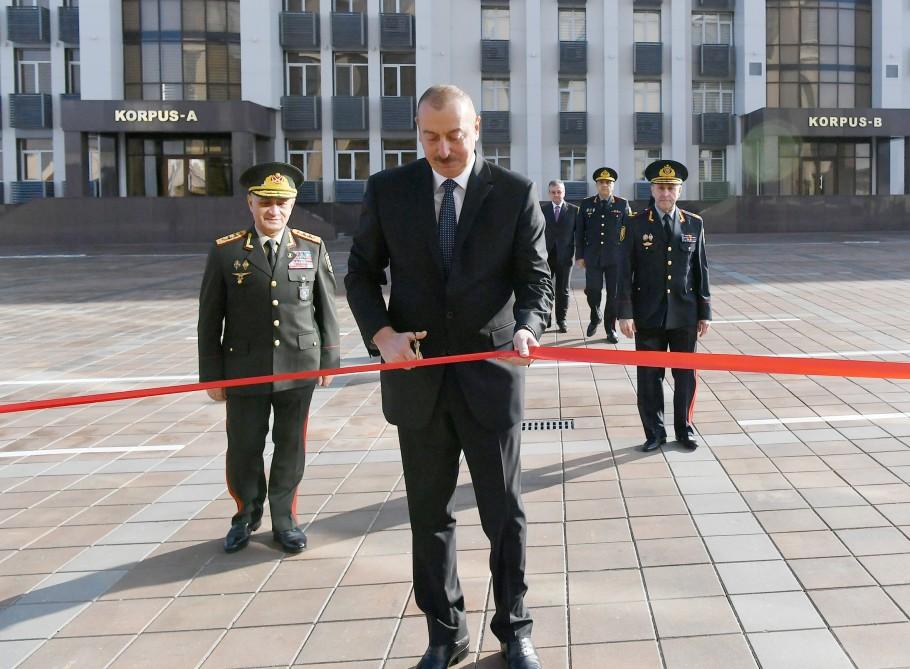 Президент Ильхам Алиев принял участие в открытии нового учебного здания Полицейской академии МВД (ФОТО)
