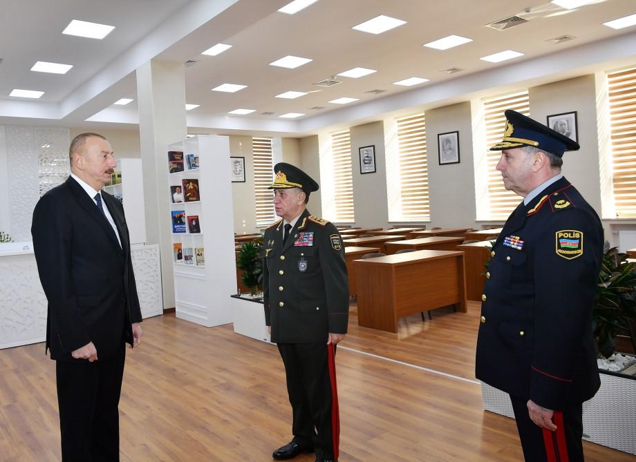 Президент Ильхам Алиев принял участие в открытии нового учебного здания Полицейской академии МВД (ФОТО)