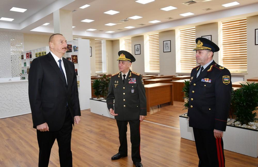 Президент Ильхам Алиев принял участие в открытии нового учебного здания Полицейской академии МВД (ФОТО)