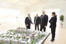 Azerbaijani president with first lady attend opening of Yasamal residential complex (PHOTO)