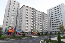 Azerbaijani president with first lady attend opening of Yasamal residential complex (PHOTO)