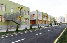 Azerbaijani president with first lady attend opening of Yasamal residential complex (PHOTO)