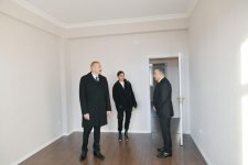 Azerbaijani president with first lady attend opening of Yasamal residential complex (PHOTO)