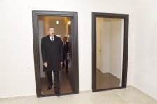 Azerbaijani president with first lady attend opening of Yasamal residential complex (PHOTO)