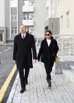 Azerbaijani president with first lady attend opening of Yasamal residential complex (PHOTO)