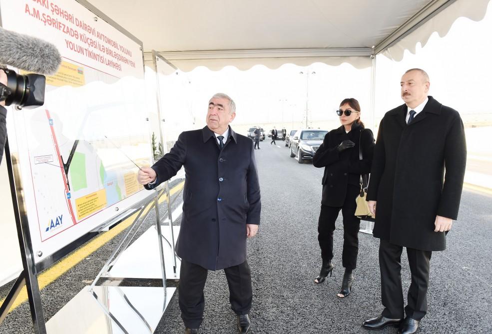 Azerbaijani president with first lady attend opening of Yasamal residential complex (PHOTO)