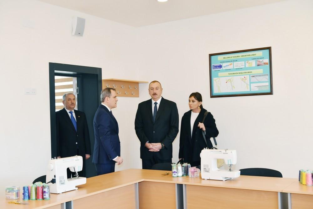 Azerbaijani president with first lady attend opening of Yasamal residential complex (PHOTO)