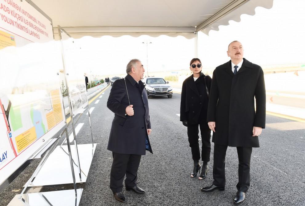 Azerbaijani president with first lady attend opening of Yasamal residential complex (PHOTO)