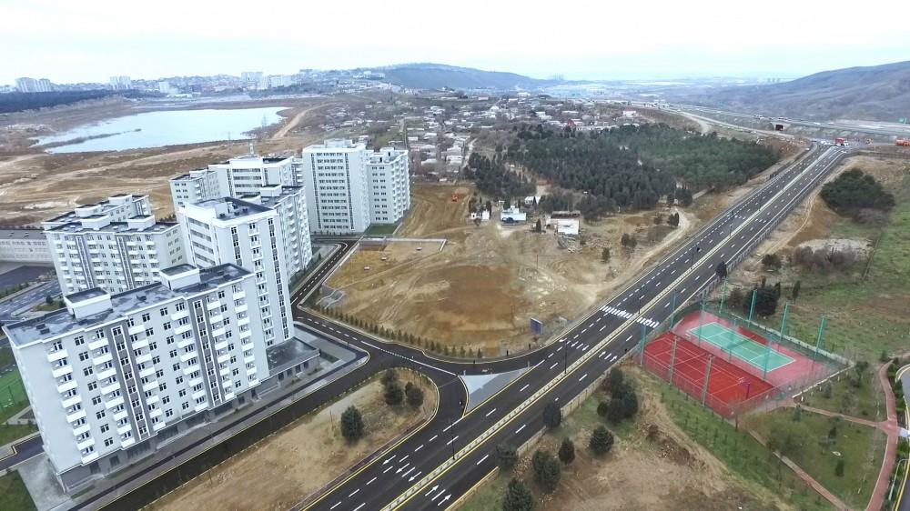 Azerbaijani president with first lady attend opening of Yasamal residential complex (PHOTO)