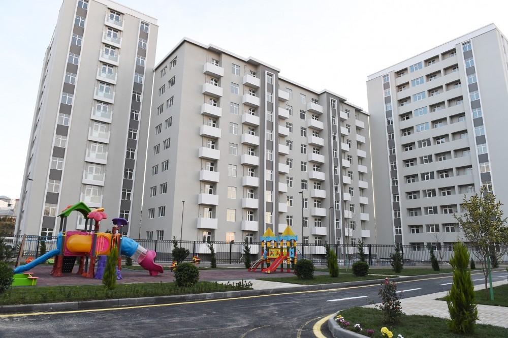 Azerbaijani president with first lady attend opening of Yasamal residential complex (PHOTO)