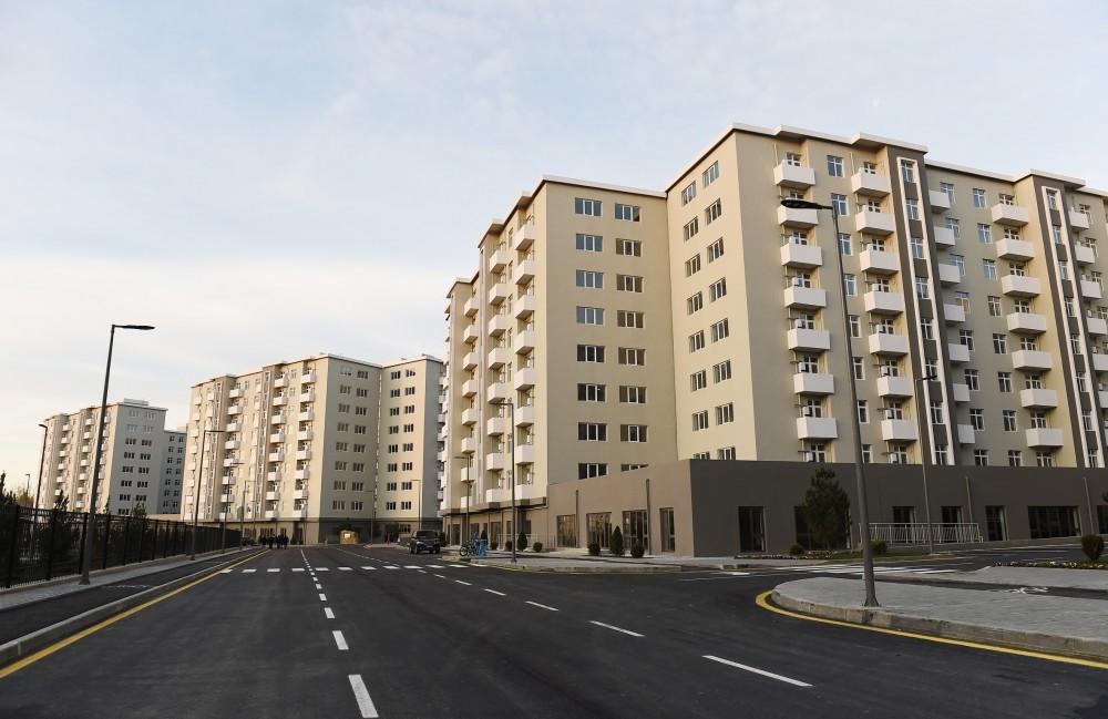 Azerbaijani president with first lady attend opening of Yasamal residential complex (PHOTO)