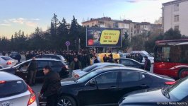 В Баку произошла цепная авария с участием четырех автомобилей (ФОТО/ВИДЕО)