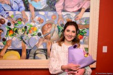 Праздник искусства: в Баку открылась выставка Фидан Алиевой "Жажда жизни" (ФОТО)