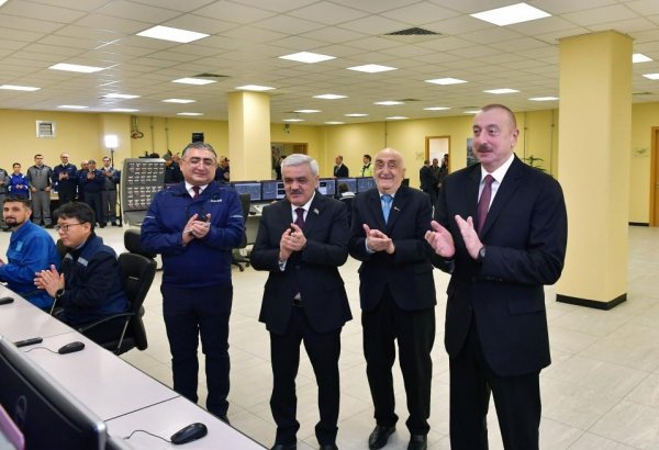 Ilham Aliyev attends inauguration of SOCAR carbamide plant (PHOTO)