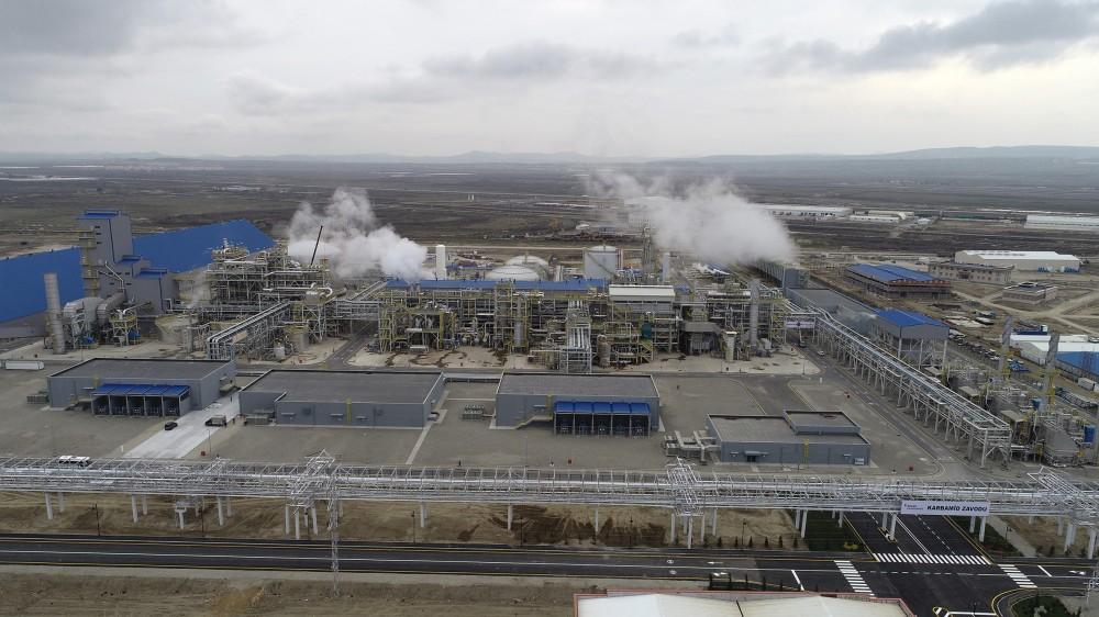 Президент Ильхам Алиев принял участие в открытии завода «SOCAR карбамид» в Сумгайыте (ФОТО)