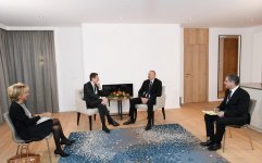 President Aliyev meets Lazard Freres CEO in Davos (PHOTO)