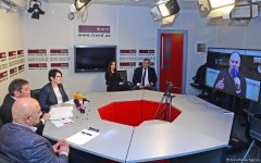В пресс-центре АМИ Trend прошел видеомост "Россия-Азербайджан: повестка на 2019 год" (ФОТО)
