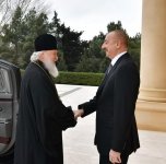 Президент Ильхам Алиев и Первая леди Мехрибан Алиева встретились с Патриархом Московским и всея Руси Кириллом (ФОТО) (версия 3)