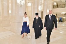Президент Ильхам Алиев и Первая леди Мехрибан Алиева встретились с Патриархом Московским и всея Руси Кириллом (ФОТО) (версия 3)