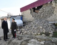 Президент Ильхам Алиев побывал в Шамахе, где произошло землетрясение (ФОТО)