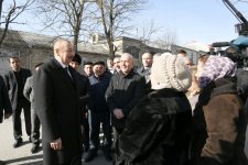 Президент Ильхам Алиев побывал в Шамахе, где произошло землетрясение (ФОТО)