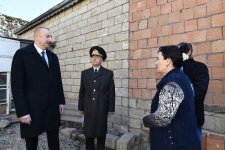 Президент Ильхам Алиев побывал в Шамахе, где произошло землетрясение (ФОТО)