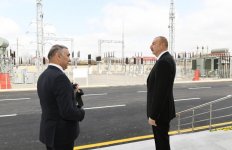 Президент Ильхам Алиев принял участие в открытии реконструированной подстанции "Бейлаган-1" (ФОТО)