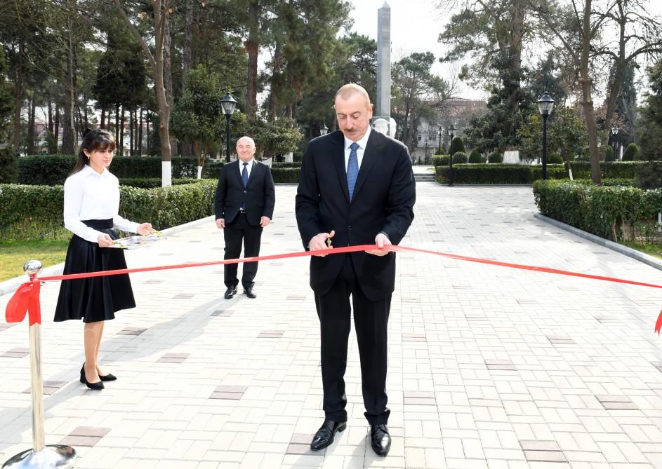 Ilham Aliyev attends opening of History and Local Lore Museum in Beylagan (PHOTO)