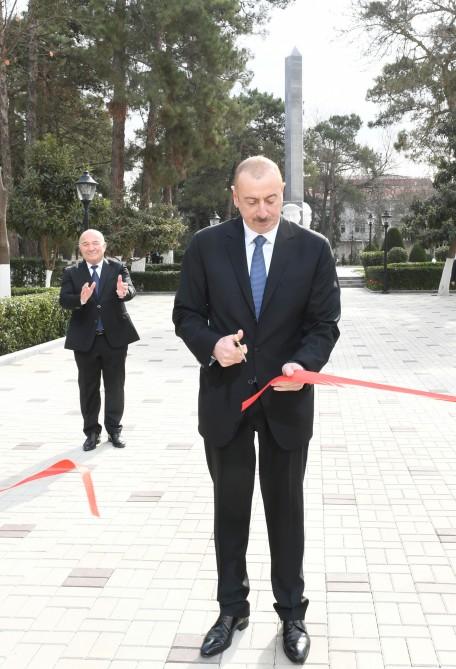Ilham Aliyev attends opening of History and Local Lore Museum in Beylagan (PHOTO)
