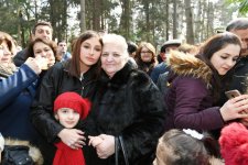 Первый вице-президент Мехрибан Алиева поблагодарила жителей Гянджи за гостеприимство и искренность