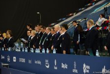 В Баку проходит первый день соревнований Кубка мира по прыжкам на батуте и тамблингу (ФОТО)