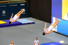 Лучшие моменты Кубка мира по прыжкам на батуте и тамблингу в Баку (ФОТОРЕПОРТАЖ)