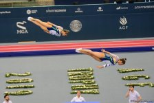 Лучшие моменты Кубка мира по прыжкам на батуте и тамблингу в Баку (ФОТОРЕПОРТАЖ)
