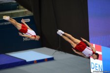 Лучшие моменты Кубка мира по прыжкам на батуте и тамблингу в Баку (ФОТОРЕПОРТАЖ)