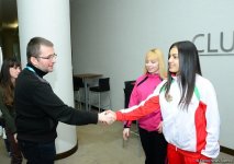 Консул посольства Болгарии в Азербайджане встретился с гимнастами в рамках Кубка мира по прыжкам на батуте и тамблингу (ФОТО)