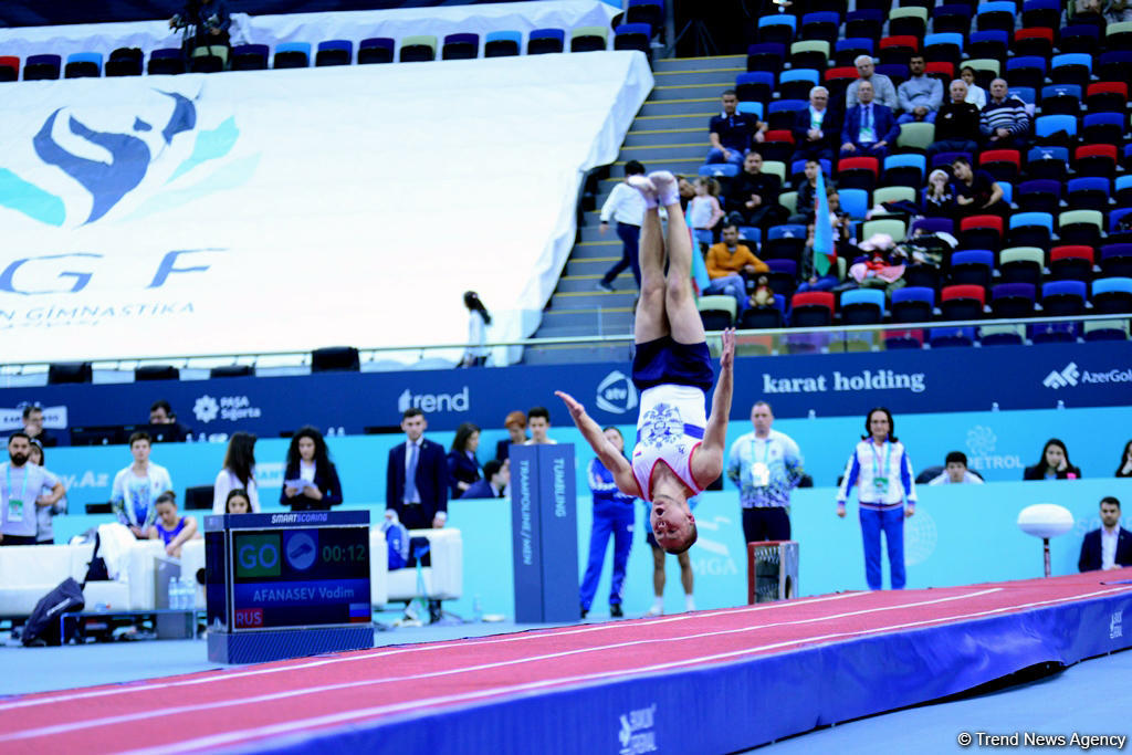 Winners of tumbling competition as part of World Cup awarded in Baku (PHOTO)