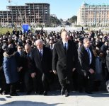 Президент Ильхам Алиев встретился на приморском бульваре Сумгайыта с жителями города (ФОТО) (версия 2)