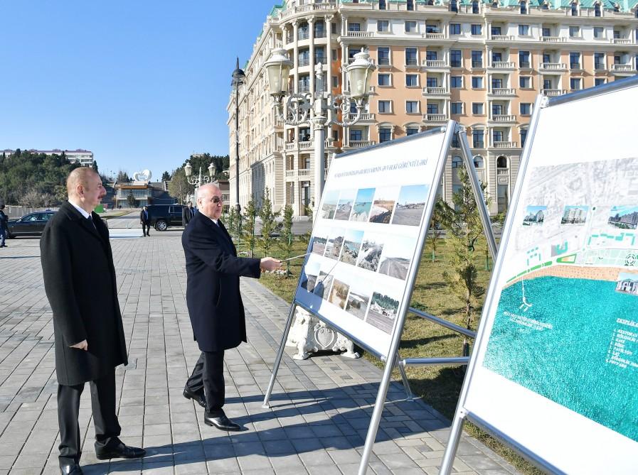 Президент Ильхам Алиев встретился на приморском бульваре Сумгайыта с жителями города (ФОТО) (версия 2)