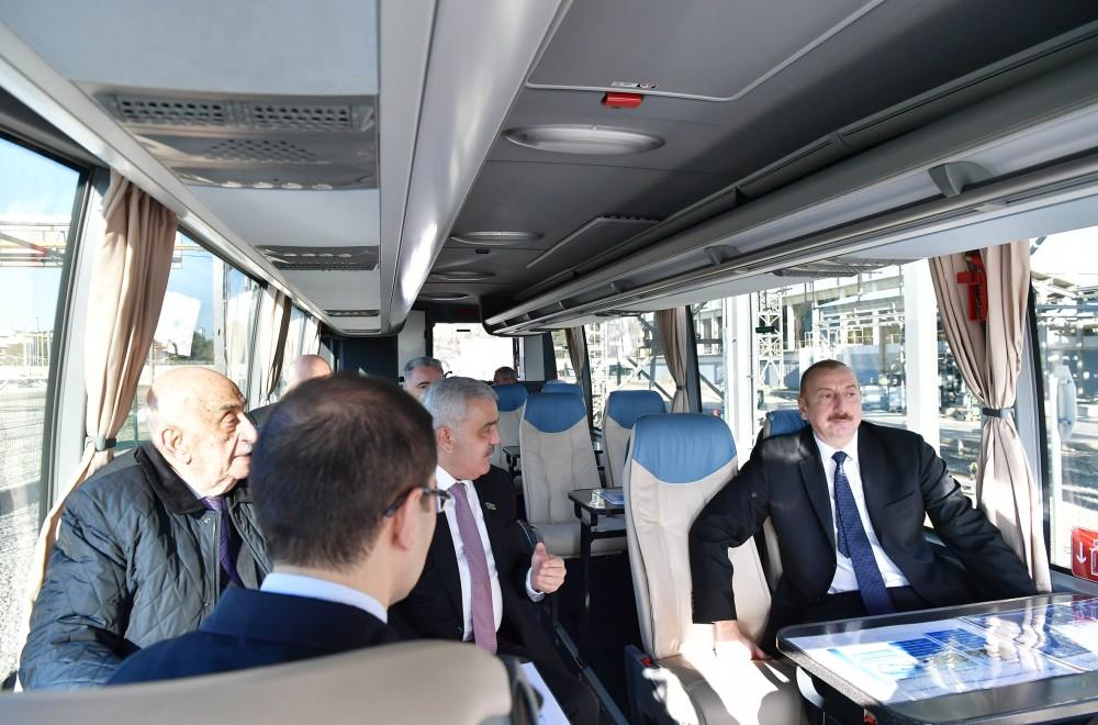 Президент Ильхам Алиев принял участие в открытии завода “SOCAR Polymer” по производству полиэтилена высокой плотности в Сумгайыте (ФОТО)