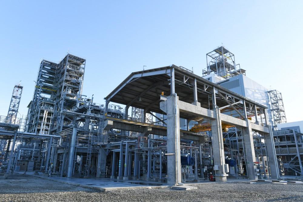 Президент Ильхам Алиев принял участие в открытии завода “SOCAR Polymer” по производству полиэтилена высокой плотности в Сумгайыте (ФОТО)