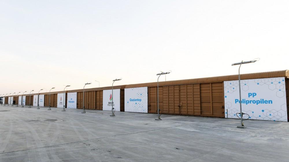 Президент Ильхам Алиев принял участие в открытии завода “SOCAR Polymer” по производству полиэтилена высокой плотности в Сумгайыте (ФОТО)