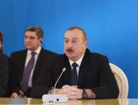 Президент Ильхам Алиев принял участие в пятом заседании министров в рамках Консультативного совета Южного газового коридора в Баку (ФОТО)